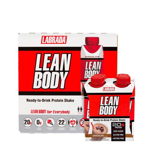 Labrada Lean Body Ready-to-Drink Protein Shake  (16 x 250 ml, Schokolade)