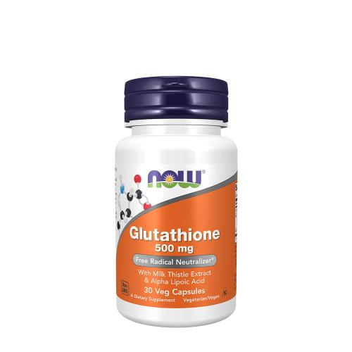 Now Foods Glutathione 500 mg - Glutathion Kapsel (30 veg.Kapseln)