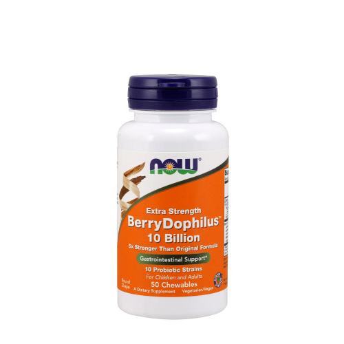 Now Foods BerryDophilus™ Extra Strength 10 Billion (50 Kautabletten)