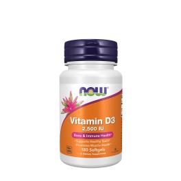 Now Foods Vitamin D3 2500 IU (180 Weichkapseln)
