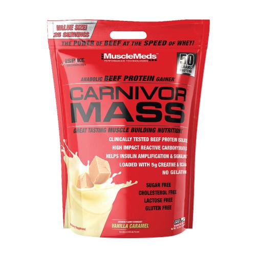 MuscleMeds Carnivor™ Mass 100% Beef Protein Mass Gainer (4800 g, Vanille Karamell)