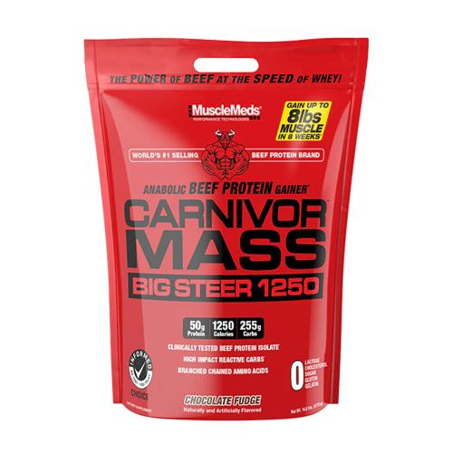 MuscleMeds Carnivor™ Mass Big Steer 100% Beef Protein Mass Gainer (6720 g, Schokoladen Toffee)