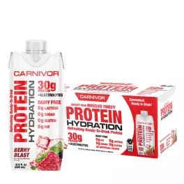   MuscleMeds Ready-to-Drink Beef Protein Isolate Shake (12 Packungen, Berry Blast)