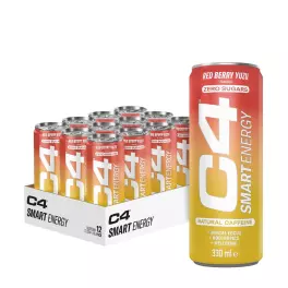   Cellucor C4 Smart Energy Drink (12 x 330 ml, Rote Beere Yuzu)