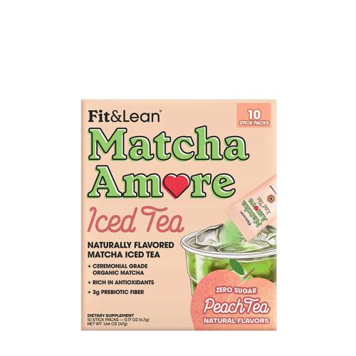 Fit & Lean Matcha Amore - Iced Tea (47 g, Pfirsicheistee)