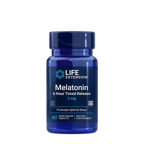 Life Extension Melatonin 6 Hour Timed Release (3 mg) (60 veg.Tabletten)