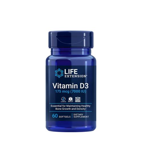 Life Extension Vitamin D3 175 mcg (7000 IU) (60 Weichkapseln)