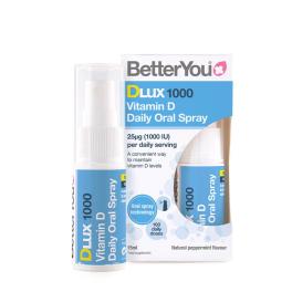   BetterYou Dlux Vitamin D 1000 IE Mundspray (15 ml, Natürliche Pfefferminze)
