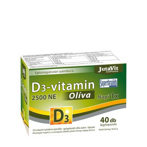 JutaVit Vitamin D3 2500 IE (Olive) Weichkapsel (40 Weichkapseln)