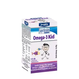   JutaVit Omega-3 Kid Weichkapsel mit Orangengeschmack für Kinder (45 Weichkapseln, Orange)