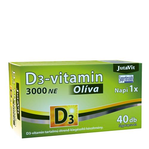 JutaVit Vitamin D3 3000 IU (Olive) (40 Weichkapseln)