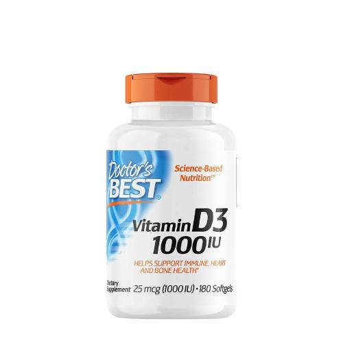 Doctor's Best Vitamin D3 1000 IU (180 Weichkapseln)