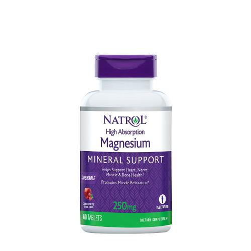 Natrol Magnesium High Absorption 250 mg (60 Kautabletten, Cranberry-Apfel)