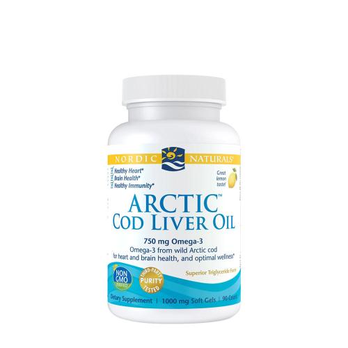 Nordic Naturals Arctic Cod Liver Oil 750 mg (90 Weichkapseln, Zitrone)
