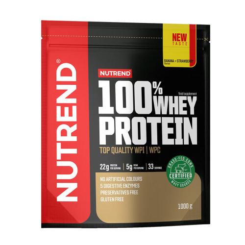 Nutrend 100% Whey Protein (1000 g, Banane Erdbeere)