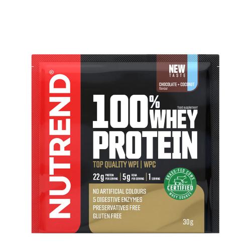 Nutrend 100% Whey Protein (30 g, Schokoladen-Kokosnuss)