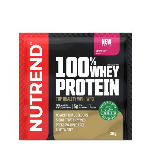 Nutrend 100% Whey Protein (30 g, Himbeere)