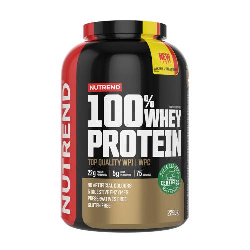 Nutrend 100% Whey Protein (2250 g, Banane Erdbeere)