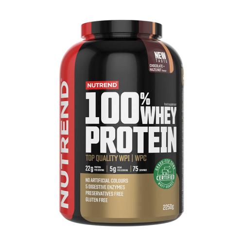 Nutrend 100% Whey Protein (2250 g, Haselnuss-Schokolade)