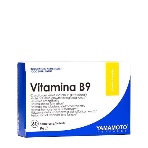 Yamamoto Research Vitamina B9 Acido folico 400 mcg (60 Tabletten)