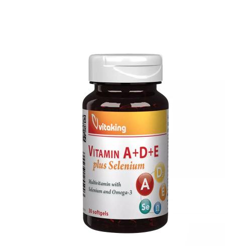 Vitaking Vitamin A+D+E plus Selenium (30 Weichkapseln)
