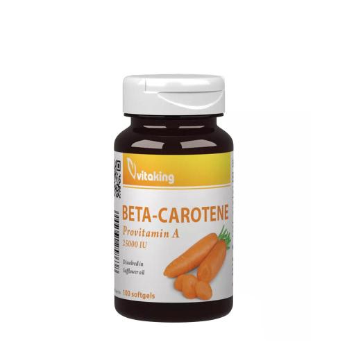 Vitaking Beta-Carotine Provitamin-A – 25,000 IU (100 Weichkapseln)
