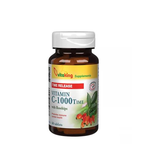 Vitaking Vitamin C-1000 Time Release with Rosehips (60 Tabletten)