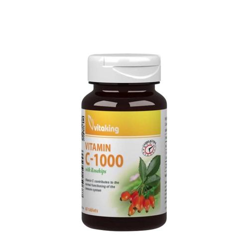 Vitaking Vitamin C-1000 Time Release with Rosehips (60 Tabletten)