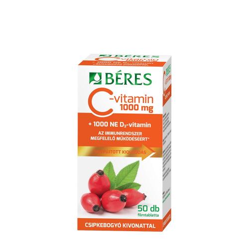 Béres BERES C-VITAMIN 1000 MG + D3 VITAMIN (50 filmtabletta) (50 Tablets)