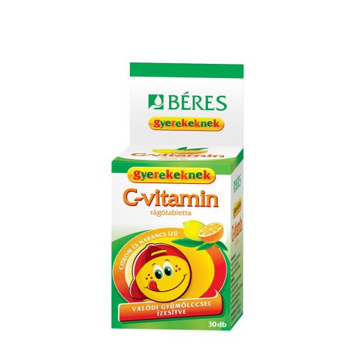 Béres BERES EGESZSEGTAR C-VITAMIN RAGOTABLETTA GYEREKEKNEK (30 rAgOtabletta) (30 Chewable Tablets, Lemon & Orange)