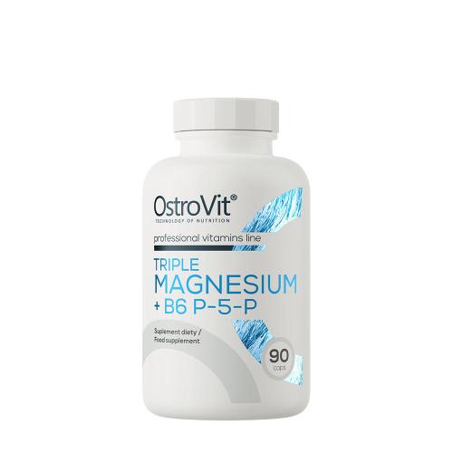OstroVit Triple Magnesium + B6 P-5-P (90 Kapseln)