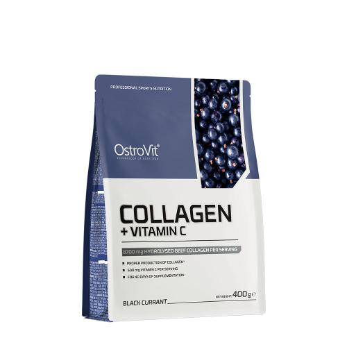 OstroVit Collagen + Vitamin C (400 g, Schwarze Johannisbeere)