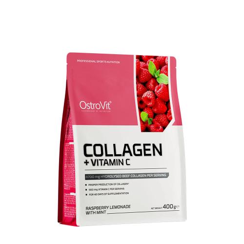 OstroVit Collagen + Vitamin C (400 g, Himbeerlimonade mit Minze)