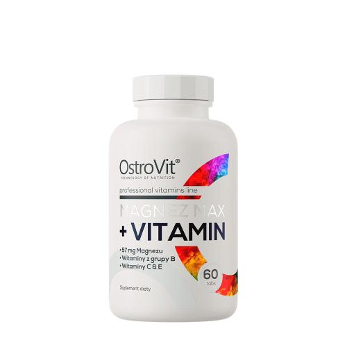 OstroVit Magnez MAX + Vitamin (60 Tabletten)