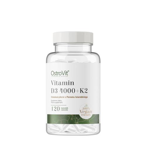 OstroVit Vitamin D3 4000 IU + K2 VEGE (120 Kapseln)