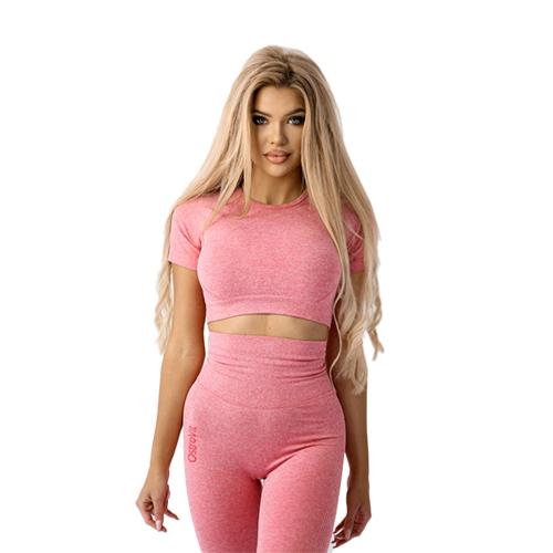 OstroVit Seamless Short-Sleeve Crop Top (S, Pink)