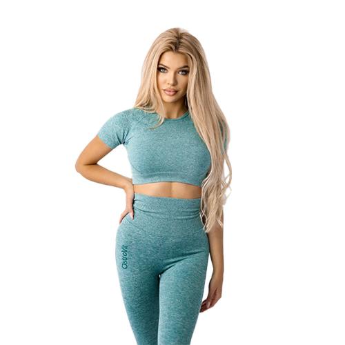 OstroVit Seamless Short-Sleeve Crop Top (S, Grün)