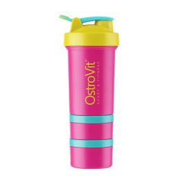 OstroVit Shaker Premium  (450 ml, gelb-rosa)