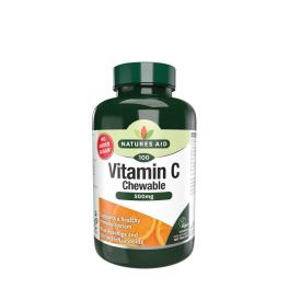   Natures Aid Vitamin C 500mg Chewable - Orange Flavour (100 Tabletten)
