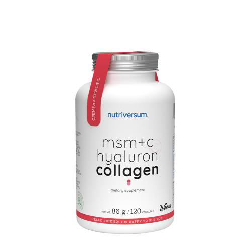 Nutriversum MSM+C Hyaluron Collagen - WOMEN (120 Kapseln)