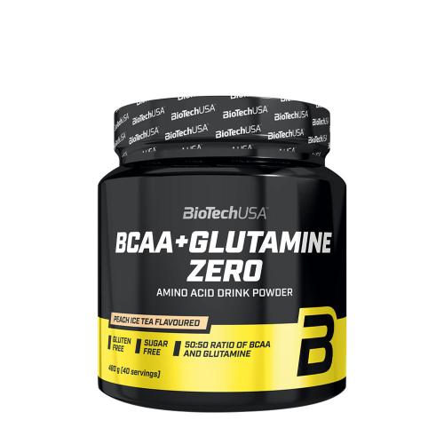 BioTechUSA BCAA+Glutamine Zero  (480 g, Pfirsicheistee)