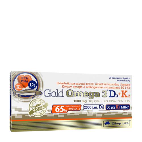 Olimp Labs Gold Omega 3 D3 + K2 (30 Kapseln)