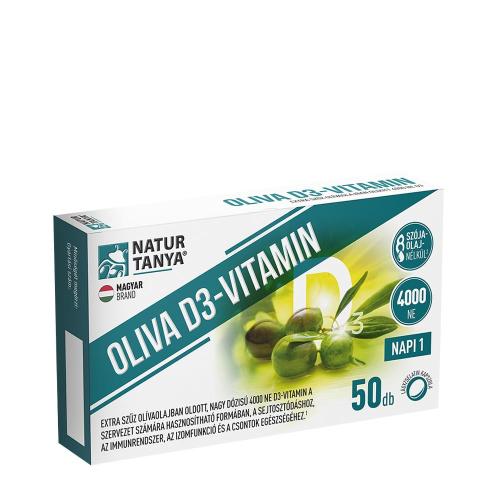 Natur Tanya NATUR TANYA OLIVA D3-VITAMIN - 4000 NE QUALI-D AKTÍV D3-VITAMIN TERMÉSZETES EXTRA SZÛZ OLÍVAOLAJBAN OLDVA. 50 DB  (50) (50 Softgels)