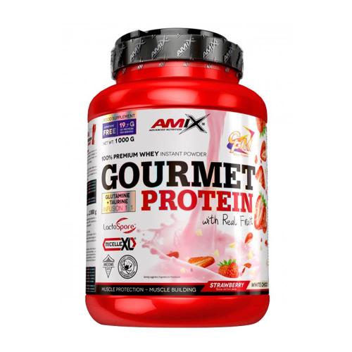 Amix Gourmet Protein (1000 g, Erdbeere Weiße Schokolade)