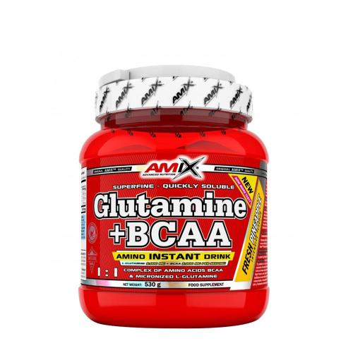 Amix Glutamine + BCAA powder (530 g, Ananas)