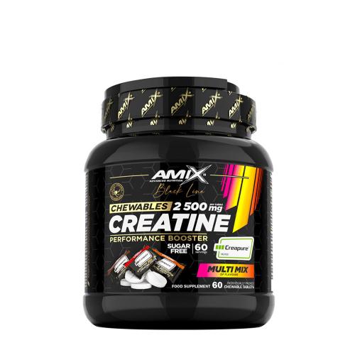 Amix Black Line Creatine Creapure 2500mg Chewable Tabs Zero Sugar (60 Kautabletten)