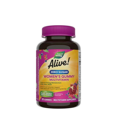 Nature's Way Alive!® Zero Sugar Women's Gummy Multivitamin (50 Gummibonbons)