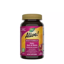  Nature's Way Alive!® Hair, Skin & Nails Gummies (60 Gummibonbons, Erdbeere)
