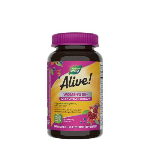 Natures Way Alive!® Women's 50+ Gummy Multivitamin (60 Gummibonbons, Gemischte Beeren)