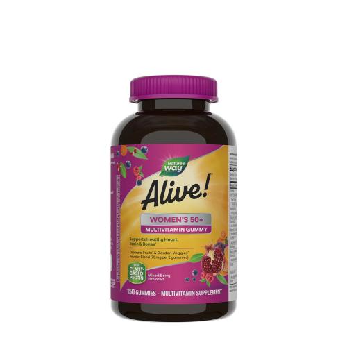 Natures Way Alive!® Women's 50+ Gummy Multivitamin (150 Gummibonbons, Gemischte Beeren)